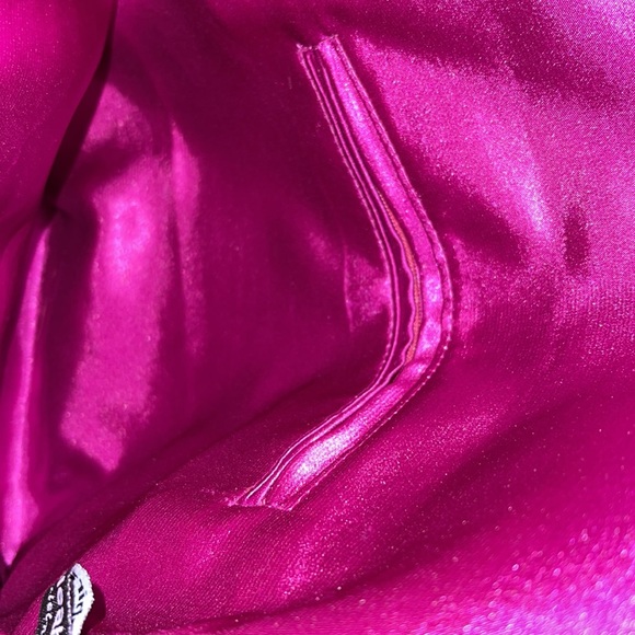 Velour suede like feel clutch with leaves on the front.  New w/o tag. - Picture 3 of 4